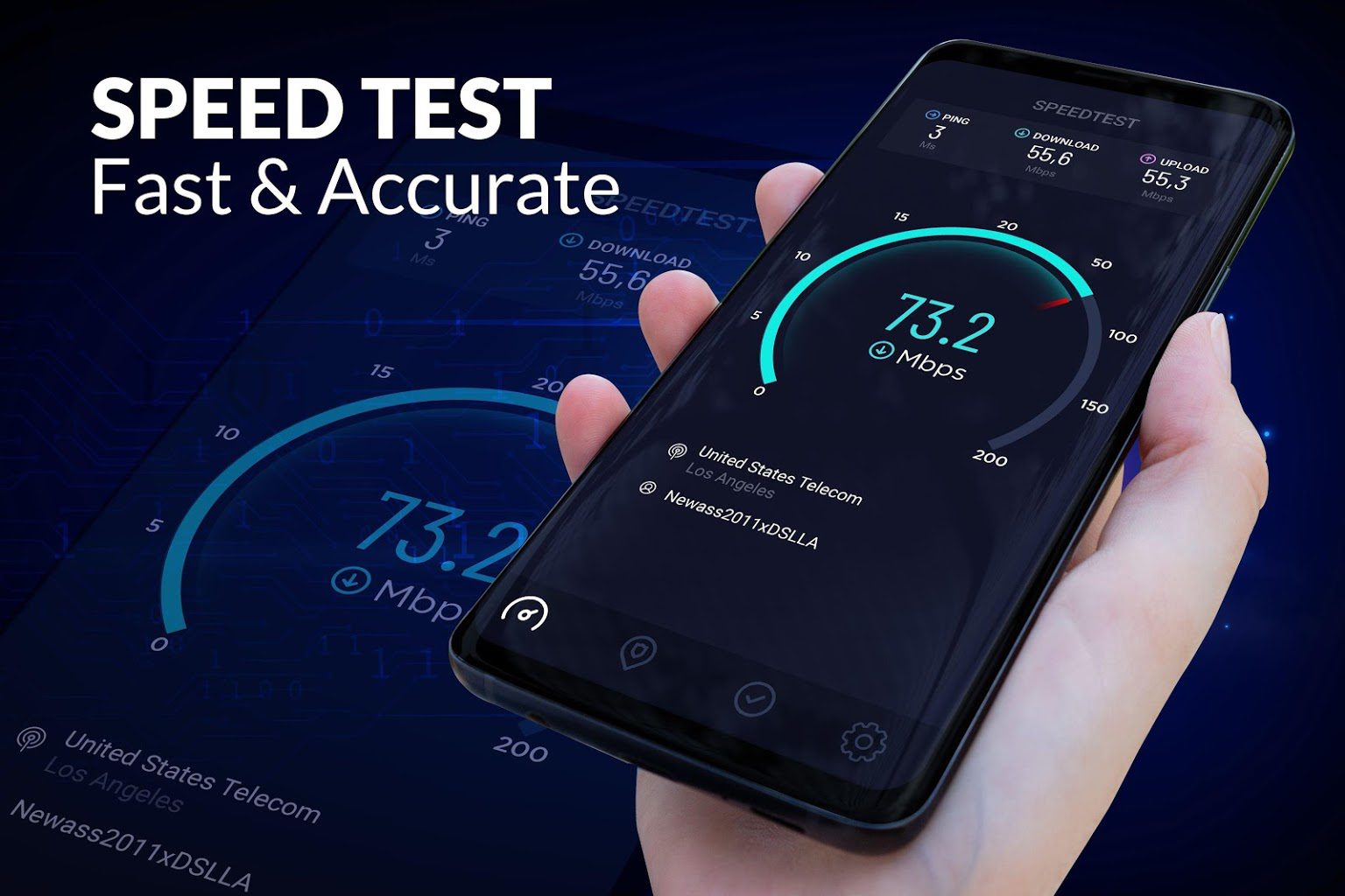 تطبيق Speed test