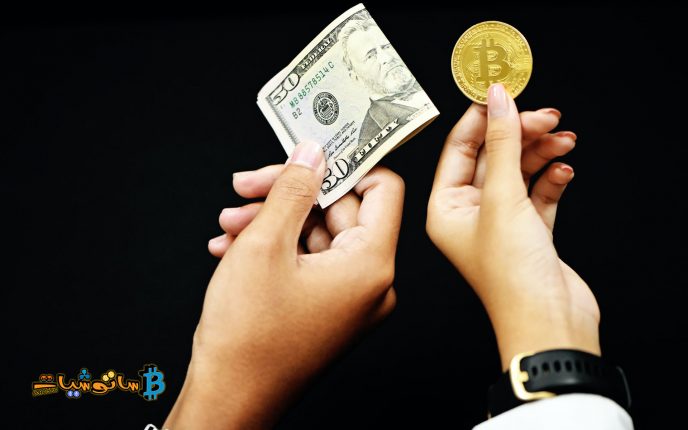 عملة البيتكوين والدولار الأمريكي