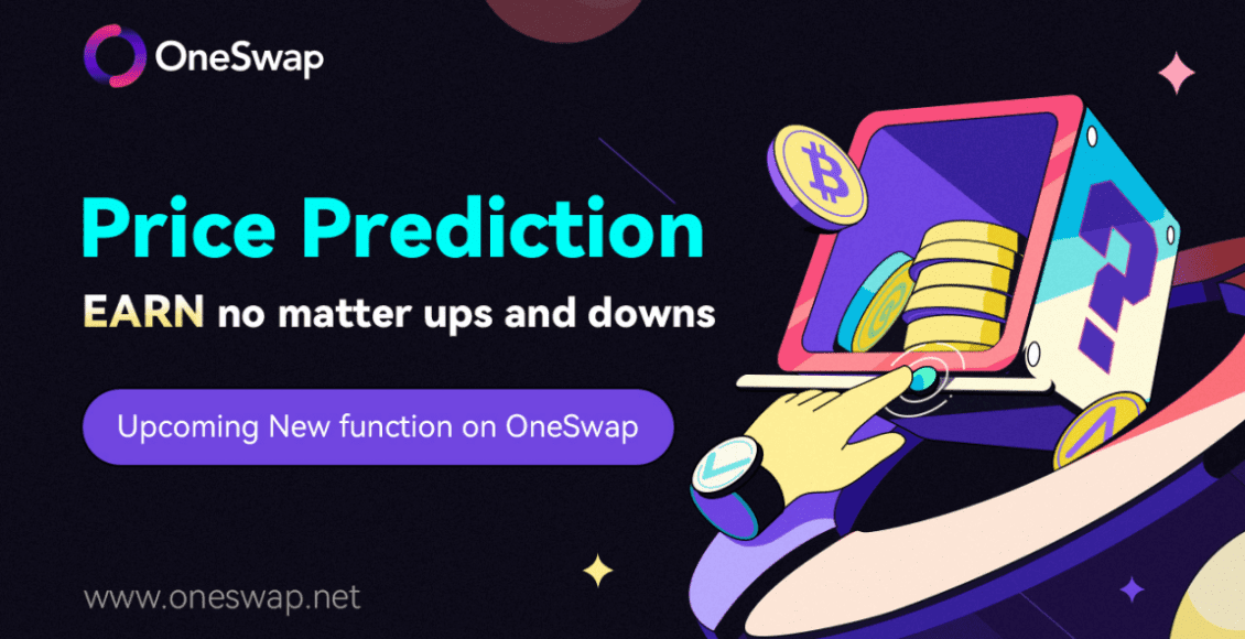 ميزة PREDICTION من OneSwap لجني الأرباح أثناء تقلبات السوق