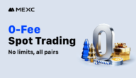 منصة MEXC تحدث خدمة التداول الفوري بدون رسوم لجميع الأزواج