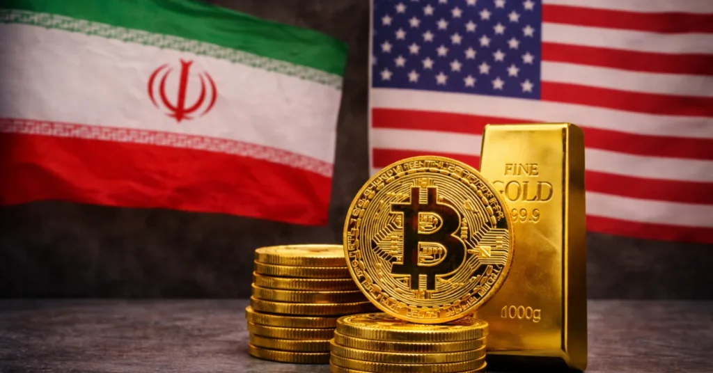 الذهب مقابل البيتكوين: هل يمكن للذهب أن يتفوق على البيتكوين وسط الصراع الأمريكي الإيراني؟