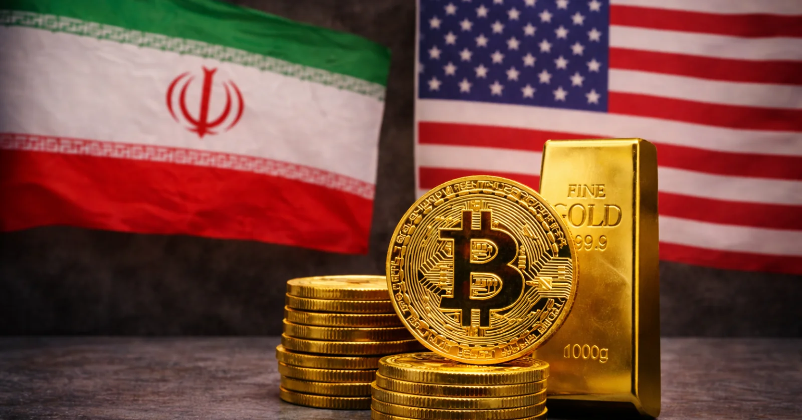 الذهب مقابل البيتكوين: هل يمكن للذهب أن يتفوق على البيتكوين وسط الصراع الأمريكي الإيراني؟
