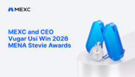 فازت منصة MEXC والرئيس التنفيذي Vugar Usi بأربع جوائز ضمن 2026 MENA Stevie Awards