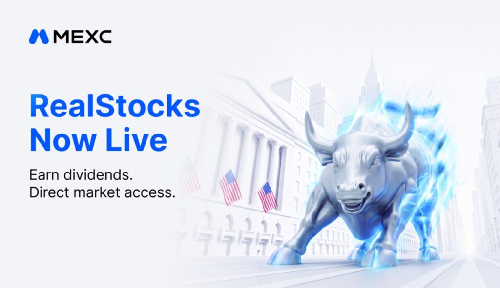 منصة MEXC تكشف عن "RealStocks" تداول الأسهم الأمريكية بصفر رسوم وأرباح أسهم حقيقية