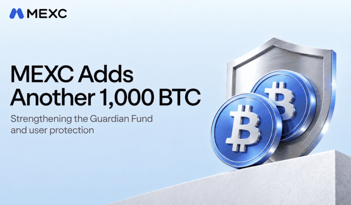 منصة MEXC تضيف 1,000 بيتكوين إلى صندوق الحماية لتعزيز حماية المستخدمين